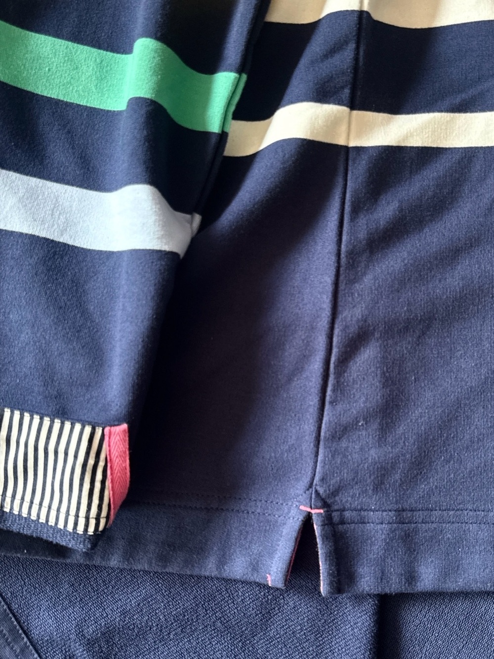 Joules Saunton Sweatshirt Womens XL Blue Multi-Striped Nautical Coastal Preppy - Picture 9 of 14